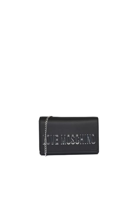 black logo shoulder bag LOVE MOSCHINO | JC4103PP1MKD0-00B